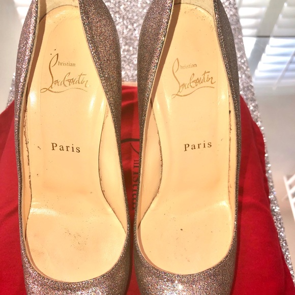 Christian Louboutin Neofilo Glitter Pumps - Picture 4 of 8